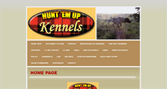 Desktop Screenshot of huntemupkennels.com