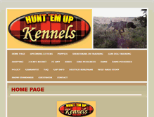 Tablet Screenshot of huntemupkennels.com